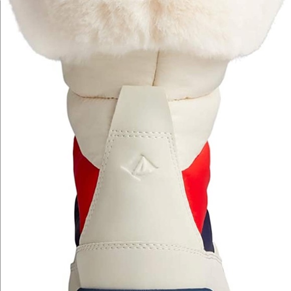 NWT - Sperry Women's Bearing Plushwave Boots Nautical Stripe Nylon Snow - Picture 4 of 6